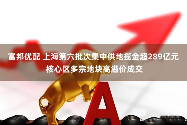 富邦优配 上海第六批次集中供地揽金超289亿元 核心区多宗地块高溢价成交